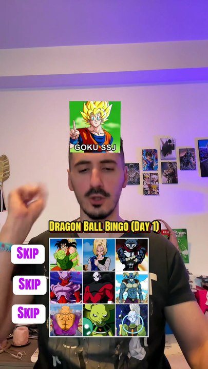 Dragon Ball Bingo (Day 1)