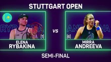 Rybakina storms past Andreeva to reach Stuttgart final