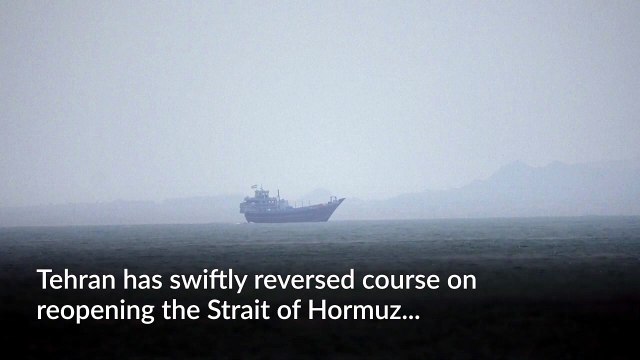 Iran reimposes restrictions on Strait of Hormuz after US ‘violates deal’
