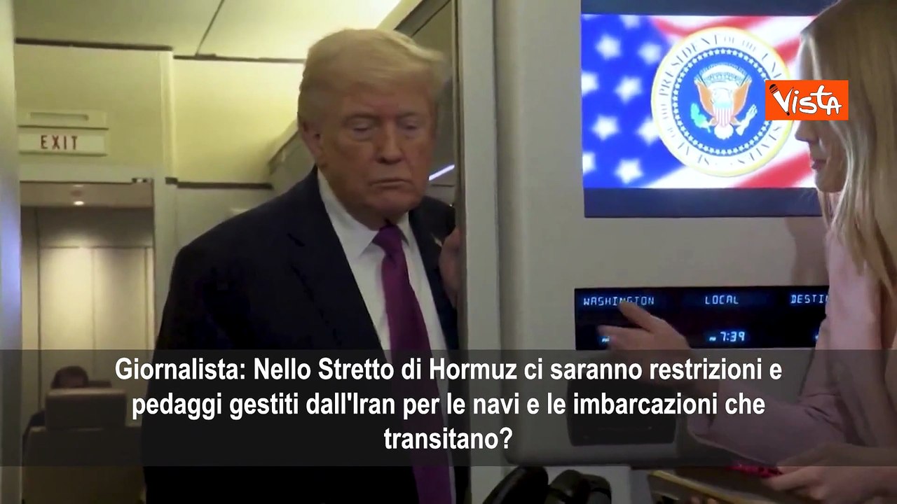 Trump Non ci saranno pedaggi nello Stretto di Hormuz non possono farlo