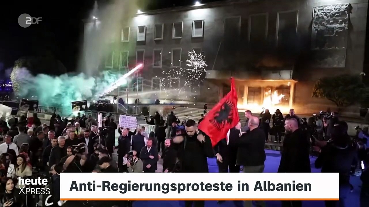 Albanien Ausschreitungen bei Protesten in Tirana