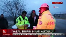 Nevşehir’de trafikte dehşet saçan alkollü sürücü gazetecileri tehdit etti