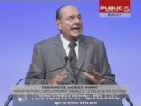 Discours de  Chirac, lancement de la fondation Chirac