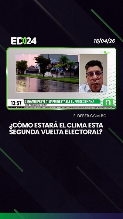 ¿Cómo estará el clima esta segunda vuelta electoral?