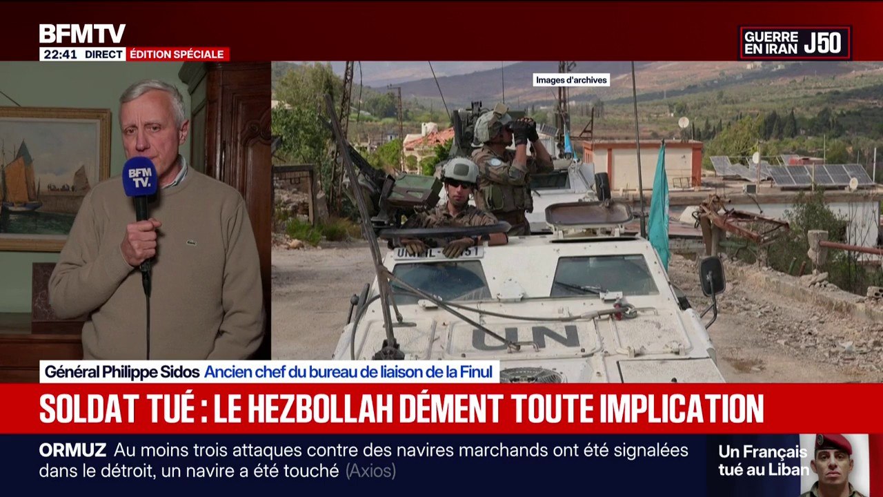 Liban: "Si la Finul s'en va, ce sera la jungle dans le sud du pays", estime le Général Philippe Sidos, ancien chef de bureau de liaison de la Finul