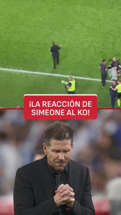 ¡La reacción de Simeone al KO!