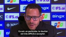 Chelsea - Rosenior : "Un résultat très difficile à accepter"