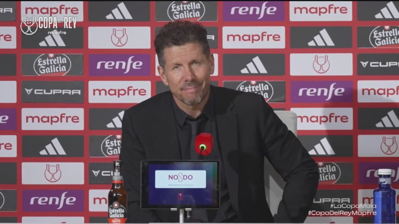 Simeone analiza la derrota en la final de la Copa del Rey