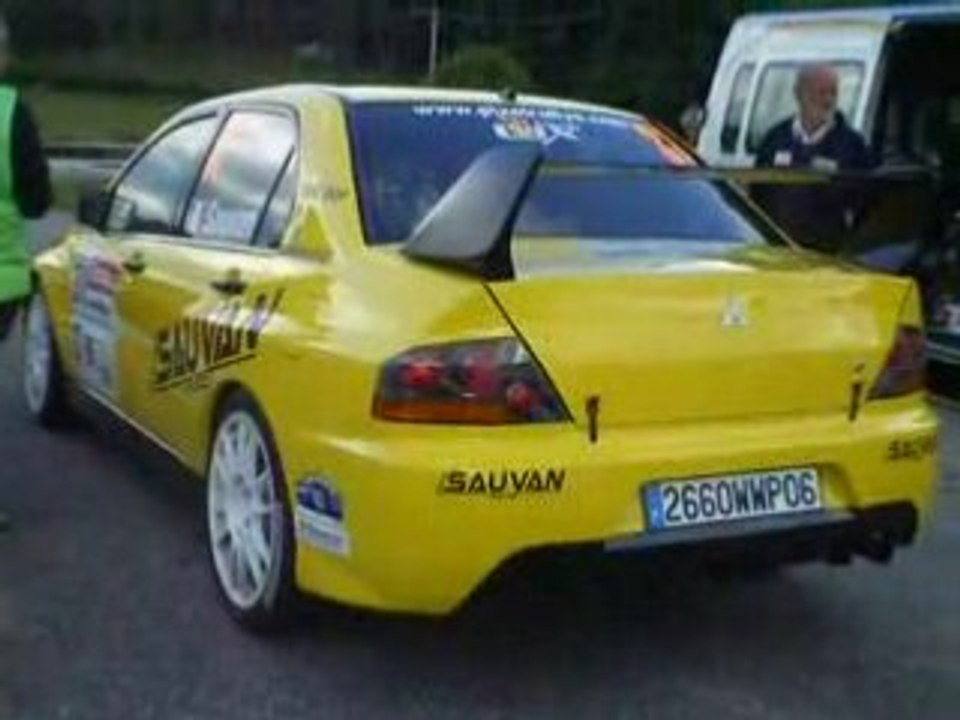 Fred Sauvan Mitsubishi Lancer Evo IX rallye Limousin 2008
