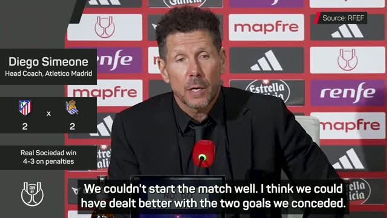 Atletico 'gave absolutely everything' in Copa del Rey final loss - Simeone