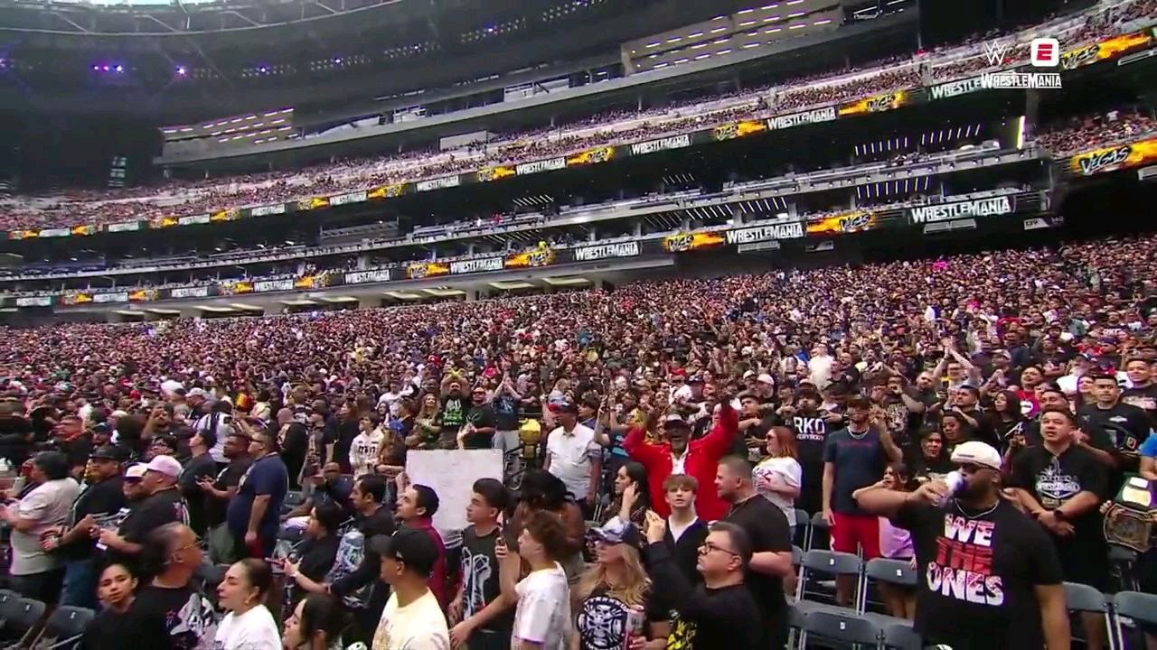 The usos and LA Knight vs The vision tag team match WWE WrestleMania 42 2026 Saturday Day 1