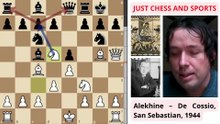 Alexander Alekhine ganando con tácticas de ajedrez (4)