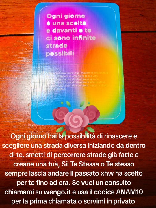 Ogni giorno puoi scegliere strade diverse Sii la Tua