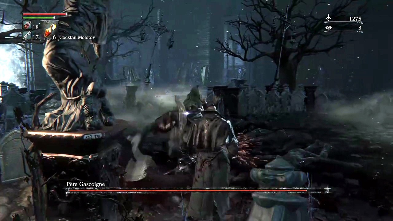 Bloodborne boss fight père gascoigne