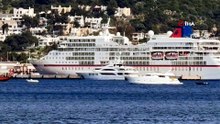 Bodrum’da kruvaziyer hareketliliği: 357 turist ilçeyi gezdi