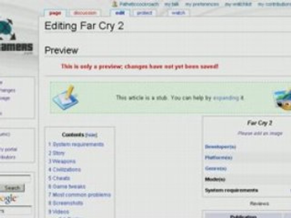 Wiki how-to: how to create a new page