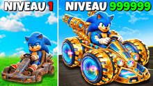 Faire évoluer le kart de Sonic du niveau 1 au niveau 1 000 000 dans GTA 5 ! (mod Sonic Movie)