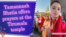 Tamannaah Bhatia seeks divine blessings at Tirumala Temple, shares spiritual glimpse with fans