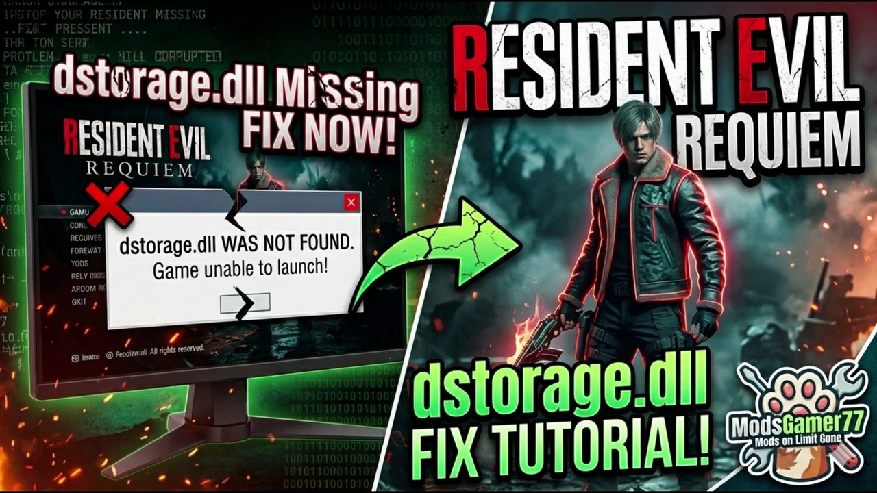 🛠️ How to Fix dstorage.dll Missing Error in Resident Evil Requiem (2026 Guide)