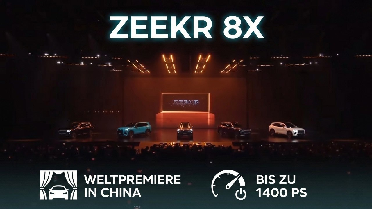 Live Zeekr 8X Weltpremiere: Flaggschiff 1400 PS Luxus-SUV