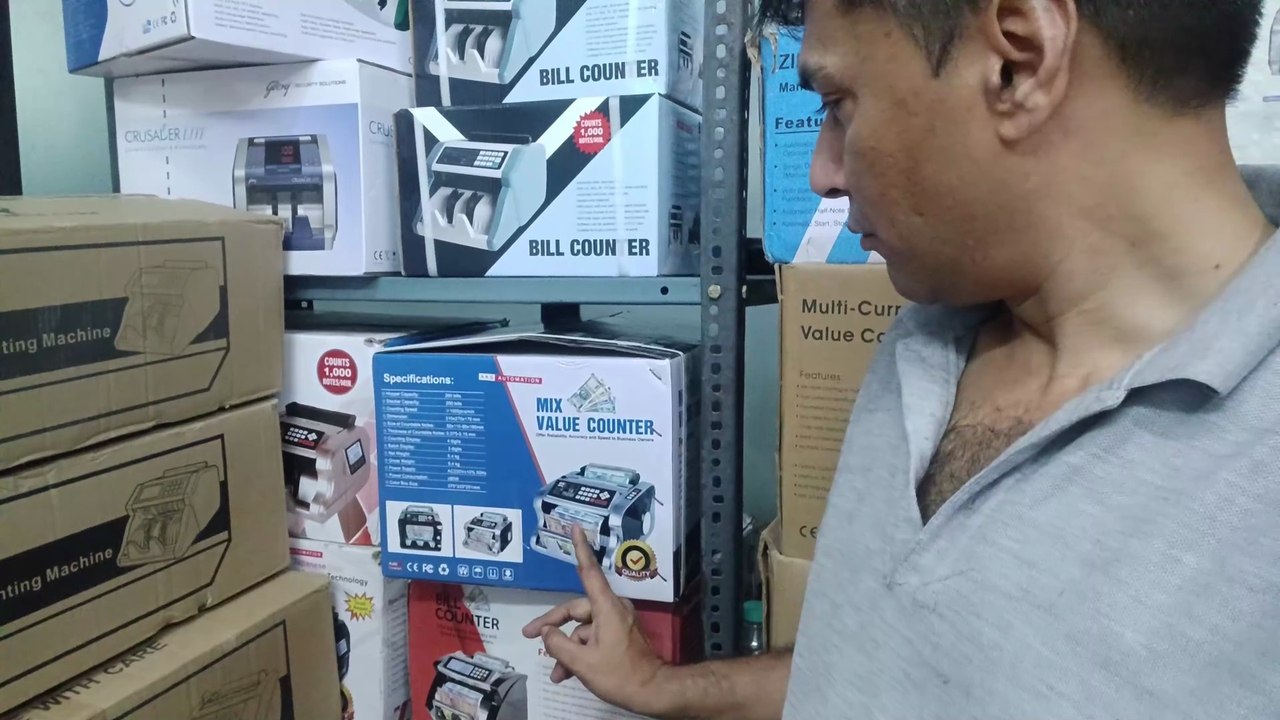 Watch Mix Watch Cash Counting Machine With Fake Note Detector in India 2026