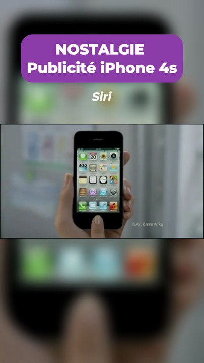 NOSTALGIE - Publicité iPhone 4s avec Siri
