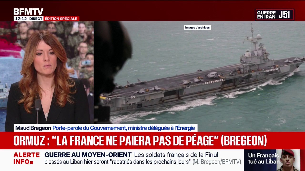 Soldat français tué au Liban: "La dépouille du sergent-chef Montorio sera rapatriée aujourd'hui", déclare la porte-parole du gouvernement Maud Bregeon