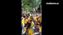 La tremenda pitada de los profesores antes de arrancar la manifestación de este domingo en Madrid
