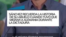 Sánchez, sobre la regularización de medio millón de migrantes: "Me acuerdo de mi abuelo, que durante la dictadura tuvo que irse a Alemania"