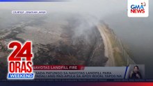 Road paved to aid firefighters’ access at smoldering Navotas landfill | 24 Oras Weekend