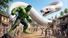Hulk vs Giant Snake 🐍 | Monster Snake Destroys Village in Seconds | Epic Hulk Fight Scene