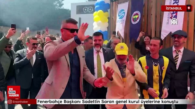 Fenerbahçe Başkanı Sadettin Saran genel kurul üyelerine konuştu