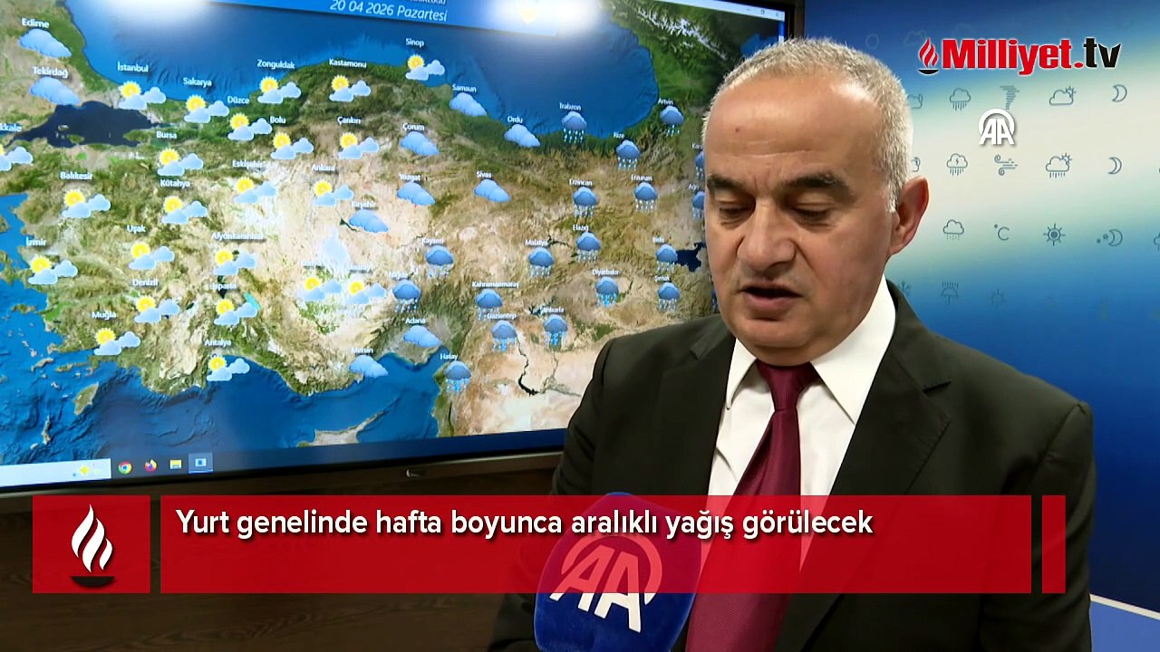 Yurt genelinde hafta boyunca aralıklı yağış görülecek