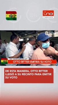 DE ESTA MANERA, OTTO RITTER LLEGÓ A SU RECINTO PARA EMITIR SU VOTO