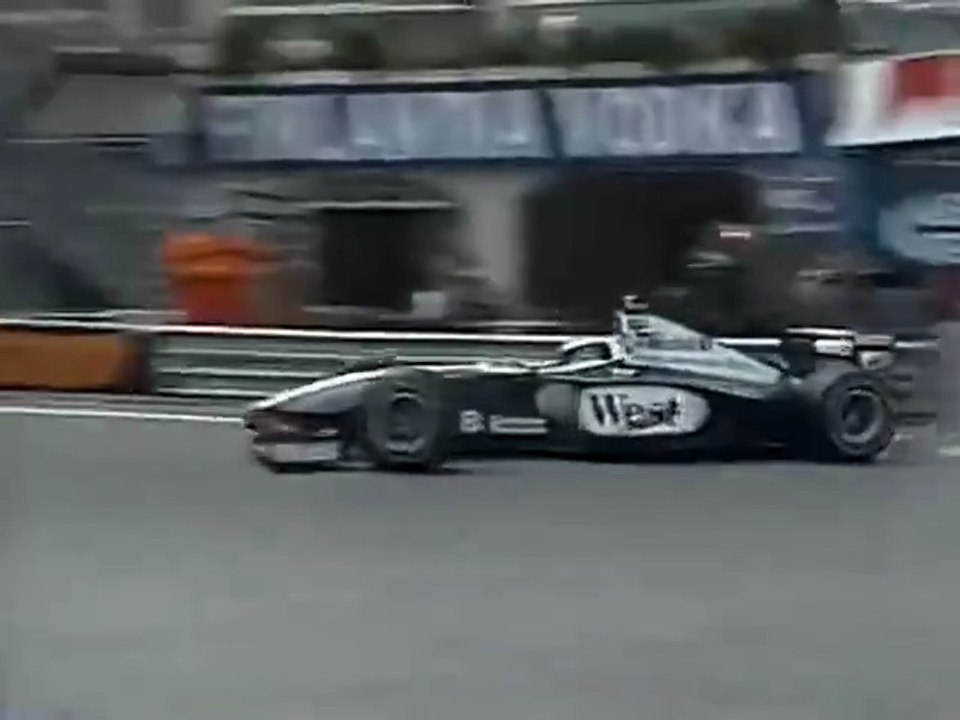 F1 – Mika Häkkinen (McLaren Mercedes V10) laps in qualifying – Monaco 1998