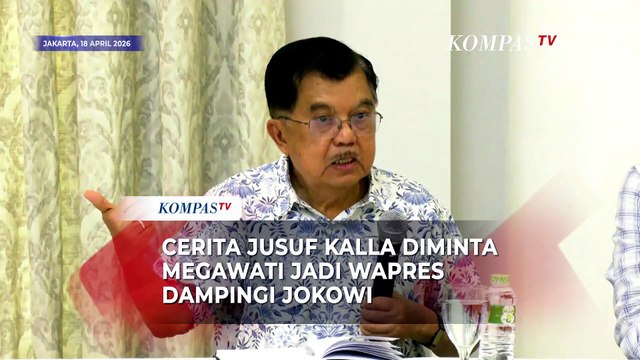 Cerita Jusuf Kalla Diminta Megawati Jadi Wapres Dampingi Jokowi