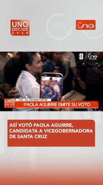 ASÍ VOTÓ PAOLA AGUIRRE, CANDIDATA A VICEGOBERNADORA