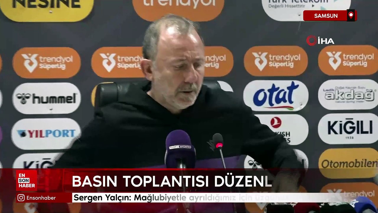 Sergen Yalçın: Mağlubiyetle ayrıldığımız için üzgünüz