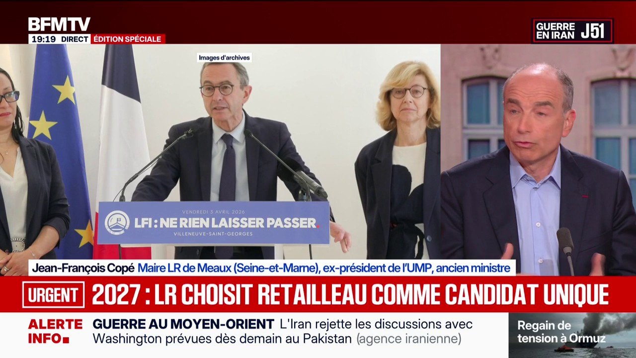 Bruno Retailleau comme candidat unique LR pour la présidentielle de 2027: "Je n'ai pas voté parce que je désapprouvais la méthode", explique Jean-François Copé, maire (LR) de Meaux