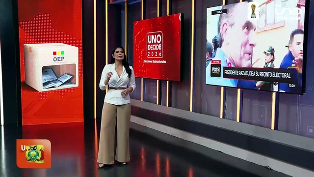 RODRIGO PAZ EMITIO SU VOTO
