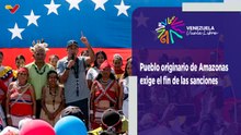Juventud e indígenas de Amazonas llevan mensaje de paz y piden fin de sanciones para nuestro pueblo