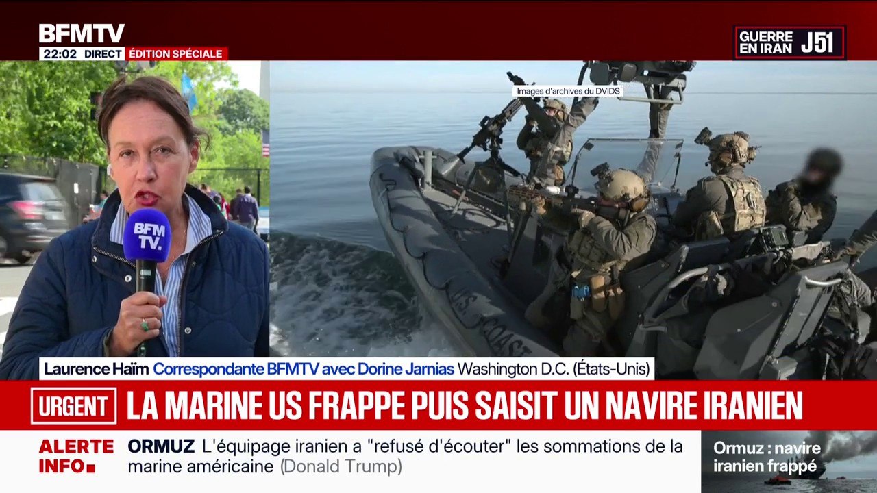 Golfe d'Oman: le président américain annonce que la marine a tiré sur un navire iranien après que celui-ci ait ignoré les sommations