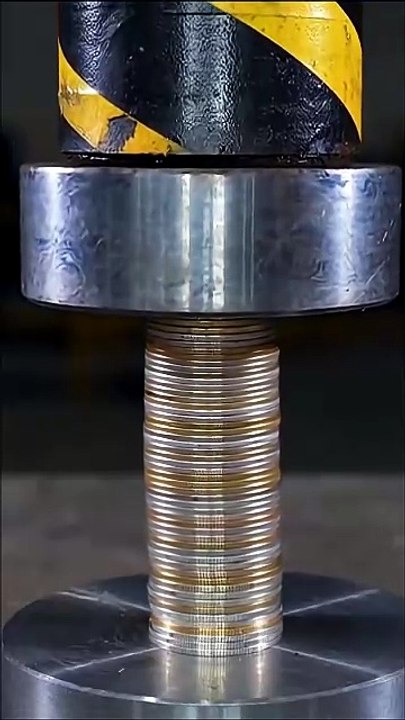 hydraulic press on different objects #hydraulicpress #shorts #satisfying #asmr
