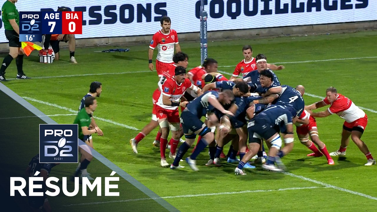 PRO D2 Saison 2025-2026 J27 - Résumé SU Agen – Biarritz Olympique PB