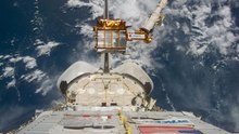 Flashback - Space Shuttle Snags A Spinning Satellite With Canadarm