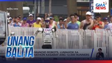 Ilang humanoid robots, lumahok sa half-marathon kasabay ang 12,000 runners | Unang Balita