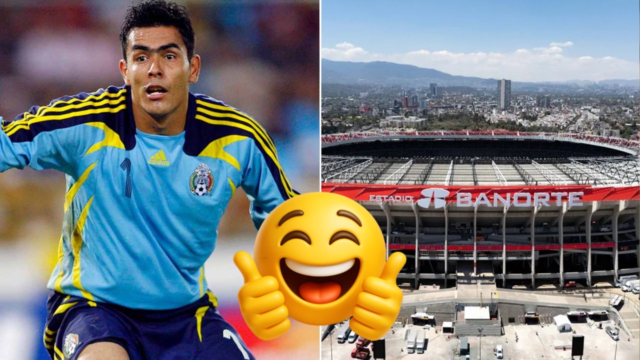 Oswaldo Sánchez aplaude el nuevo Estadio Azteca en su regreso al recinto con Juego de Leyendas