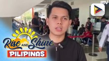 Mga motorcycle taxi at delivery rider, maagang pumila sa special payout ng DSWD sa Caloocan | ulat ni JM Thompson