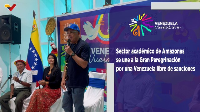 Sector académico de Amazonas se une a la Gran Peregrinación por una Venezuela sin sanciones y en paz