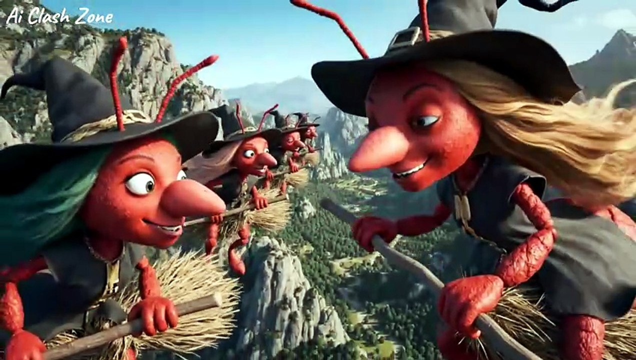 Red Ants vs Black Ants War | Flying Broom Attack & Food Heist | Epic Ant Battle Animation